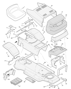 Part Location Diagram of 092347E700 Murray DISCONTINUED